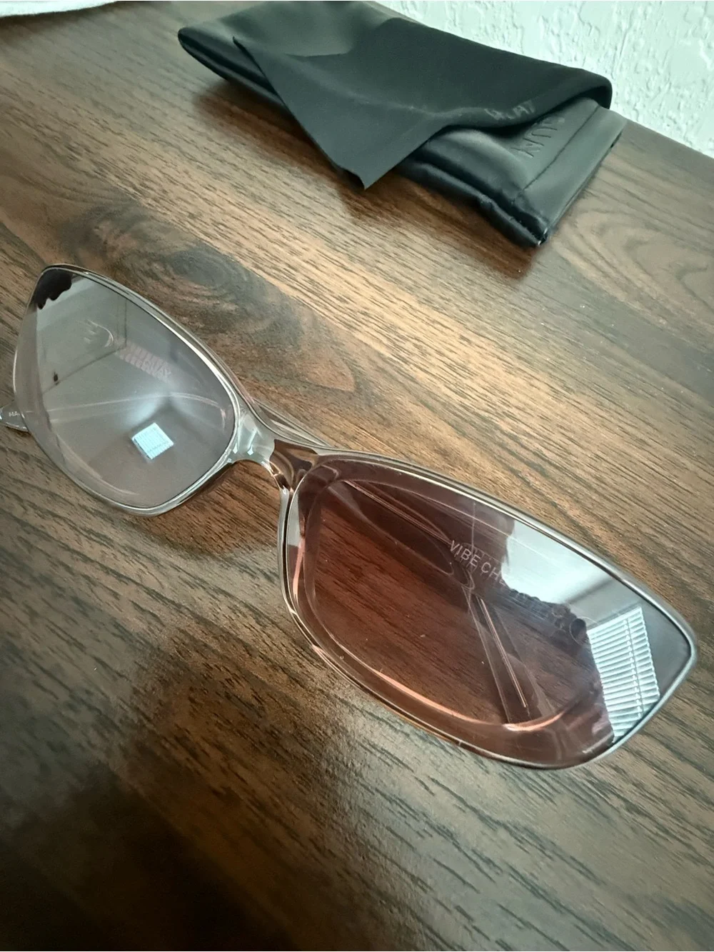 Quay Australia Light Pink Gradient Cat-Eye Sunglasses